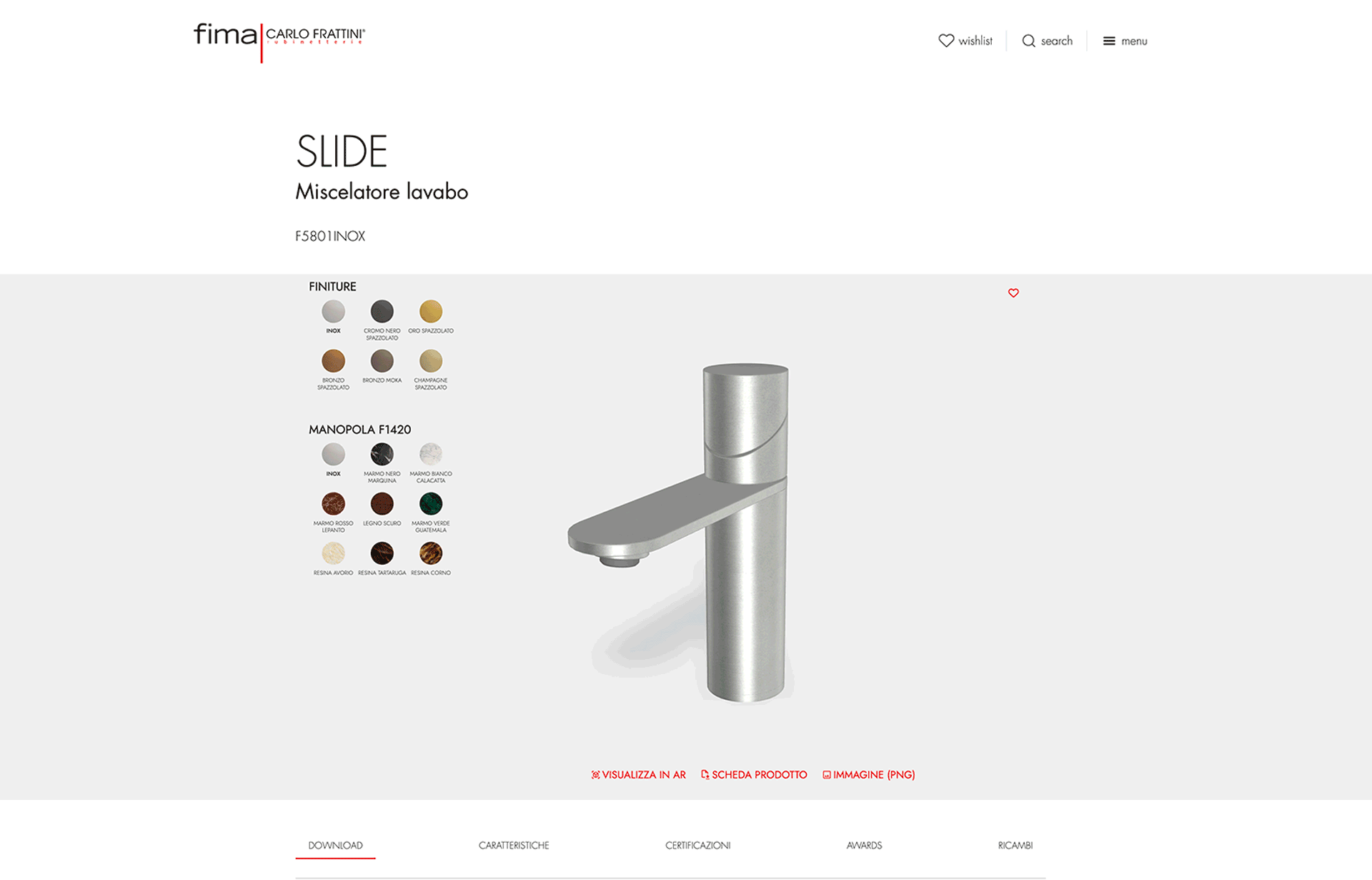 Configuratore Rubinetteria Fima Carlo Frattini