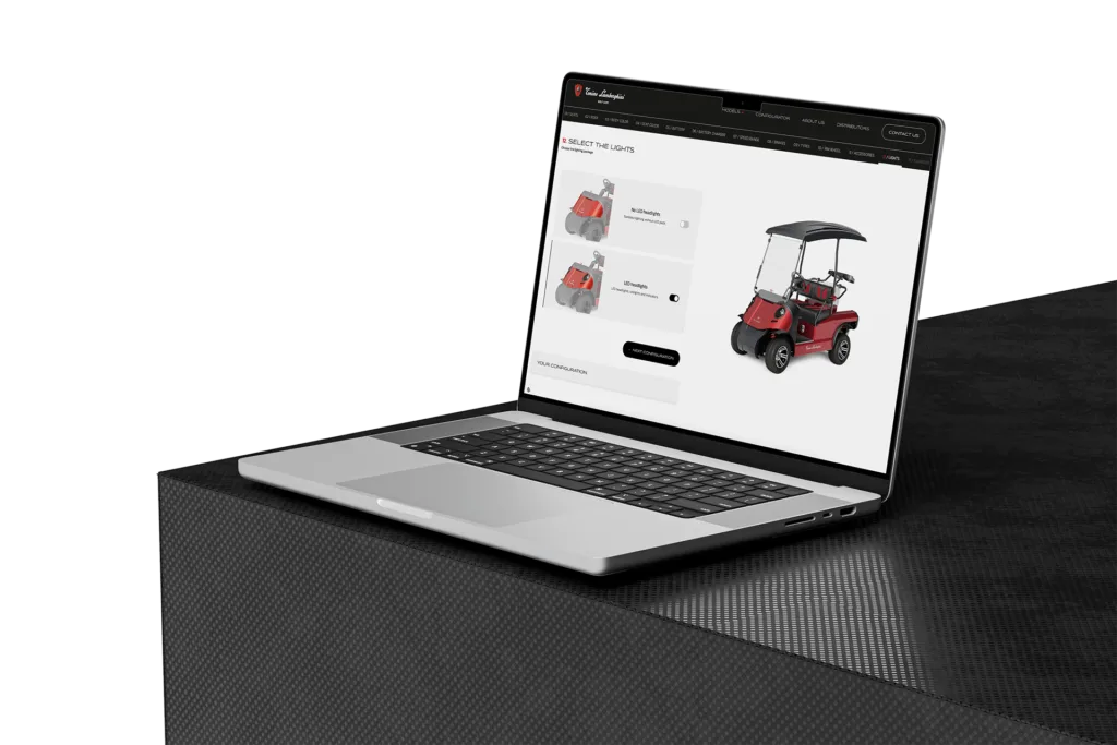 Sito web Tonino Lamborghini Golf Cart