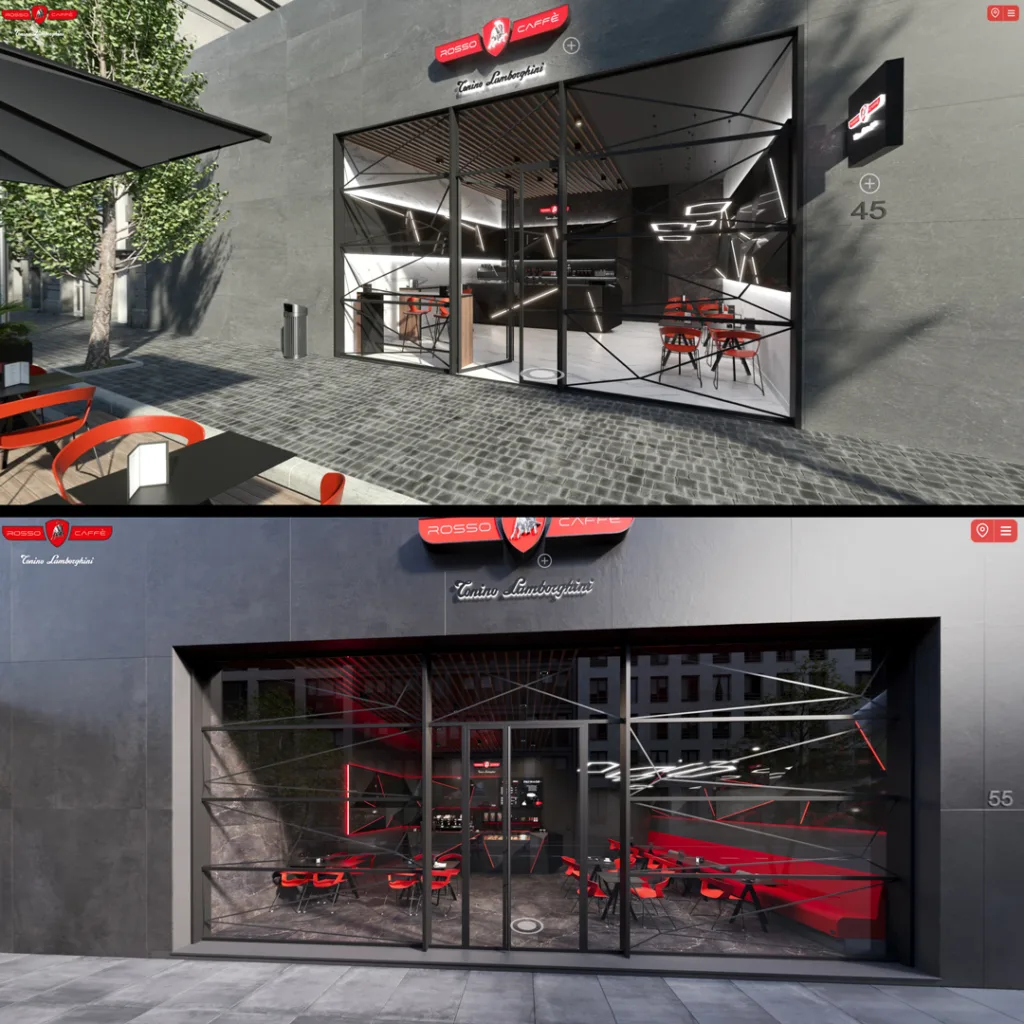Tonino Lamborghini Rosso Caffè Virtual Stand
