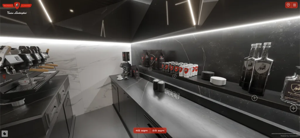Tonino Lamborghini Rosso Caffè Virtual Stand