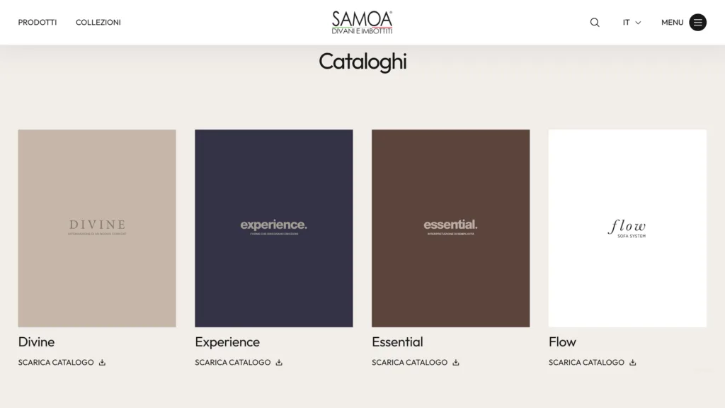 Sito web Samoa Divani