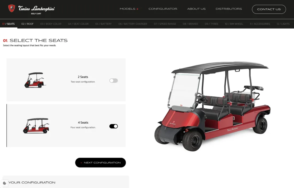 Golf Cart Tonino Lamborghini
