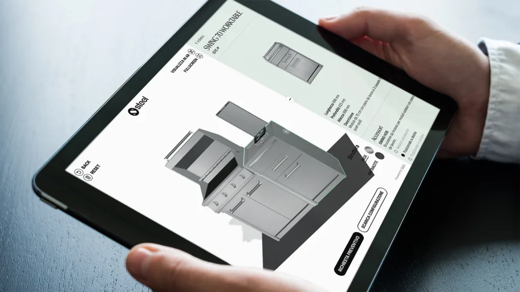 Configuratore web 3D cucine Outdoor